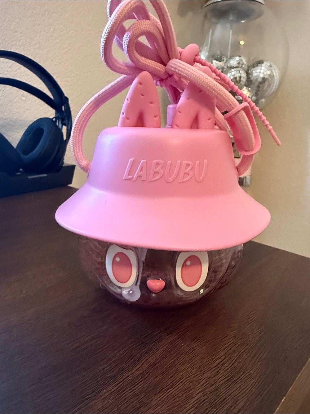 LABUBU Pink Bunny Bucket Crossbody Bag